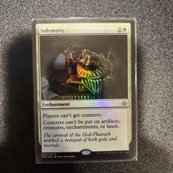 MTG Solemnity Light Play Foil Hour of Devastation - Image 1
