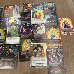 Dragon Ball Z 150 Card Lot Of Saiyan’s Pride 22 Rare’s 3 Leaders Great For Set B - Image 3