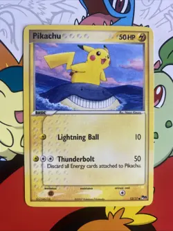 Pikachu Pop Series 5 12/17 Common Non-Holo Promo Card LP+ - Image 1