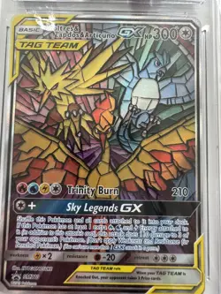CGC 10 Moltres Zapdos Articuno GX SM210 Hidden Fates - Pokemon Trading Card - Image 3