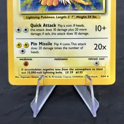 Jolteon No Set Symbol Error 4/64 Jungle Holo WOTC Pokemon Card Unlimited MP - Image 4