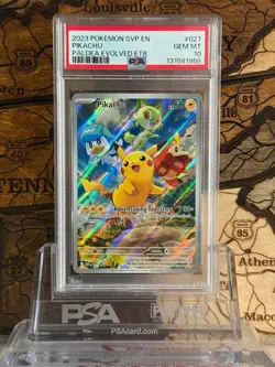 Pikachu 027 Sv: Scarlet & Violet Promo Cards Holo PSA 10 - Image 1