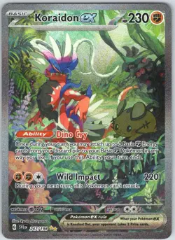 Koraidon EX 247/198 Scarlet Violet Base Set Special Illustration Rare Card - Image 1