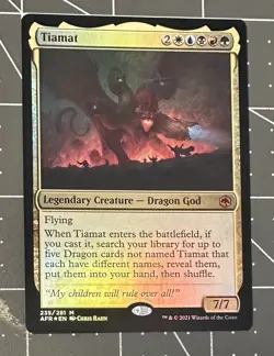 MTG Tiamat FOIL #235 Forgotten Realms AFR - Image 1