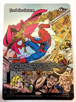 Feed the Swarm (Borderless) Foil M Marvel Universe Eternal-Legal 16 NM - Image 1