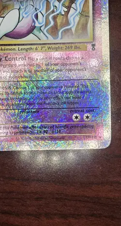 Pokemon TCG Legendary Collection Mewtwo Reverse Holo NM - Image 3