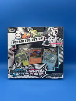 Pokemon Scarlet & Violet Black Bolt White Flare Poster Collection Sealed New - Image 1