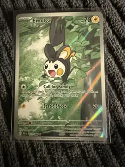 Pokemon TCG Emolga Illustration Rare Holo 112/086 Sv: Black Bolt 70 HP - Image 1