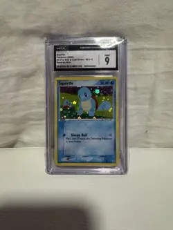 Squirtle Pokemon 2004 EX Fire Red & Leaf Green Reverse Holo 82/112 CGA 9 - Image 1