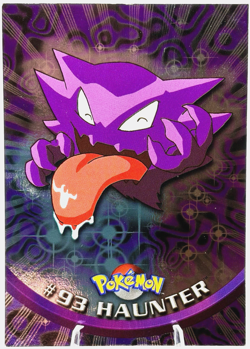1999 Pokemon Topps TV Animation Haunter Silver Holo Foil #93 Blue Logo LP - Image 1