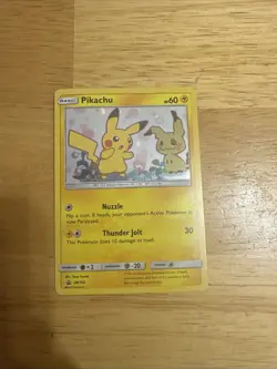 Pokemon Pikachu SM162 Holo Rare Black Star Promo NM - Image 1