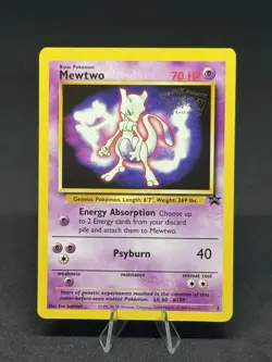 Pokemon Mewtwo 3 Black Star Promo Card WOTC - Image 1