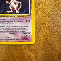 Pokemon TCG Mewtwo Base Set 2 Holo Rare Card 10/130 Vintage WOTC - Image 4