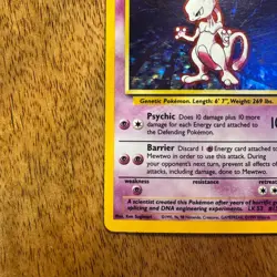 Pokemon TCG Mewtwo Base Set 2 Holo Rare Card 10/130 Vintage WOTC - Image 5