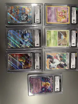 Pokemon Tcg Cgc Graded Card Lot Of 7 - Image 1