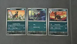 Pokemon TCG Houndour 131, 132 And Houndoom 133/197 Regular Card Bundle NM/M - Image 1