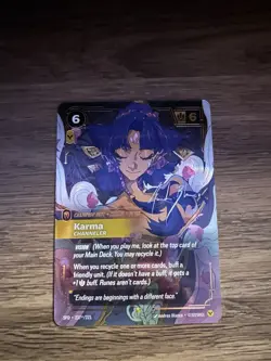 KARMA SIGNATURE Channeler Showcase Overnumber Riftbound Near Mint Card - English - Image 2