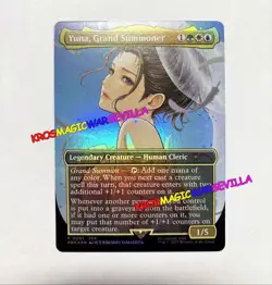 MTG Yuna, Grand Summoner SPECIAL PROMO FOIL BORDERLESS FINAL FANTASY - Image 2