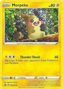 1x Morpeko - SWSH012 - General Mills Cereal Promo NM-Mint Pokemon SWSH Black Sta - Image 1