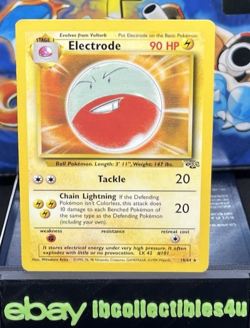 Electrode 18/64 Jungle Regular Non Holo Unlimited Pokemon 1999 WOTC LP F/S - Image 1