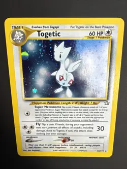 Togetic 16/111 Neo Genesis Unlimited Holo Rare Pokemon TCG Vintage WOTC LP+ - Image 3
