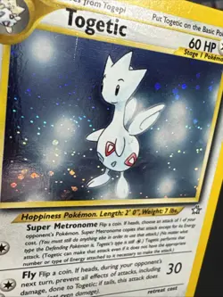 Togetic 16/111 Neo Genesis Unlimited Holo Rare Pokemon TCG Vintage WOTC LP+ - Image 5