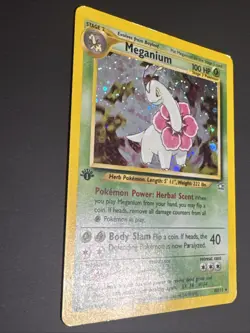 1st Edition Meganium 10/111 Holo Rare - Neo Genesis Pokemon TCG WOTC VINTAGE - Image 4