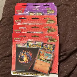 Pokemon TCG Ascended Heroes Tech Sticker Collection Lot Of 5 - Image 1