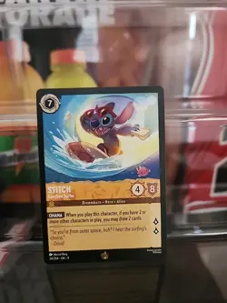Stitch - Carefree Surfer 24/204 L Non-Foil NEW Disney Lorcana Fabled - Image 1