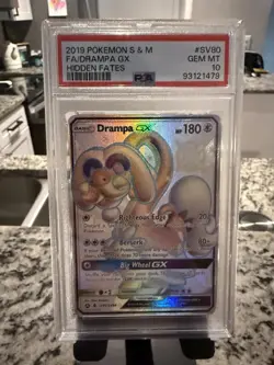 Pokemon TCG Drampa GX Ultra Rare Holo Card P023 Hidden Fates PSA 10 - Image 1