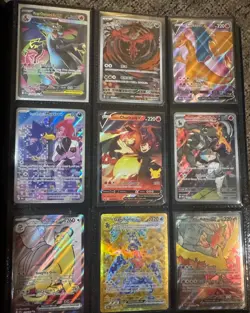 pokemon cards binder collection rare card lot Mega Charizard, Etc 108 Cards - Image 1