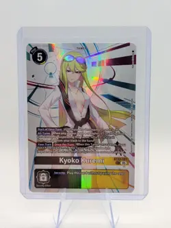 Digimon Card Game Cyber Eden Kyoko Kuremi BT22-101 SEC Secret Rare - Image 1