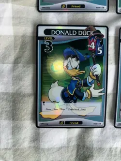 Kingdom Hearts TCG Donald Lv 1 2 3 And Goofy Lv 3 Foil SR Card - Image 5