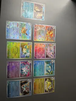 Eevee Evolution Master ball mirror complete 9 card set Terastal Festival sv8a - Image 1