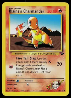 Pokemon Card - Blaine's Charmander Gym Challenge 60/132 Common - Image 1