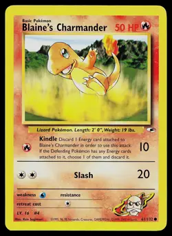 Pokemon Card - Blaine's Charmander Gym Heroes 61/132 Common - Image 1