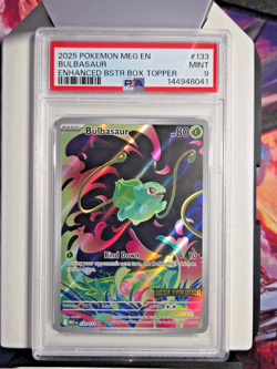 Pokemon TCG Bulbasaur Mega Evoultion Holo Card 133/132 Mint Condition, PSA 9 - Image 1