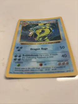 Pokemon Gyarados Holo Shadowless Rare TCG Base Set Card 6/102 - Image 3