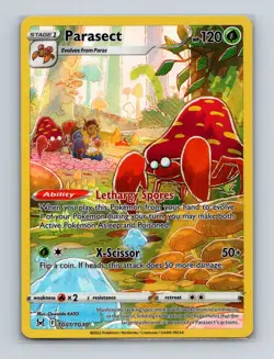 Parasect TG01 2022 Pokemon Lost Origin Trainer Gallery Ultra Rare Card - Image 1
