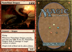 Magic the Gathering -MTG- Flameblast Dragon - Image 1