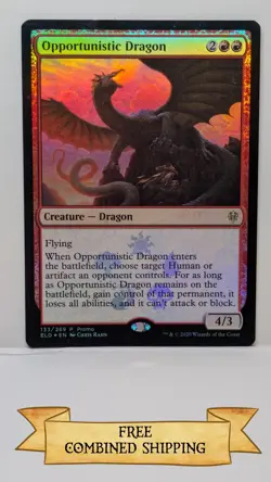 Opportunistic Dragon Promo Pack: Throne of Eldraine Foil - Image 1