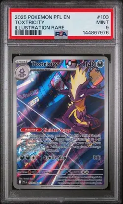 PSA 9 Toxtricity 103/94 Phantasmal Flames Pokemon TCG PSA 9 - Image 1