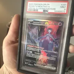 Pokemon Mewtwo EX TCG 2025 Team Rockets Card 231/182 Destined Rivals Mint PSA 9 - Image 5