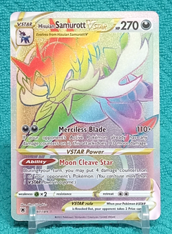 Hisuian Samurott VSTAR 197/189 Secret Rare Rainbow Astrial Radiance TCG Pokemon - Image 1