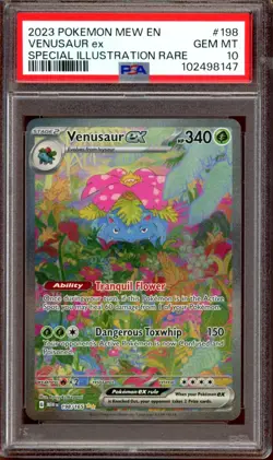 PSA 10 GEM MINT Venusaur Ex Special Illustration Rare 198/165 SV Pokemon 151 EN - Image 1