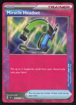 Pokemon TCG SV: Surging Sparks #183/191 Miracle Headset NM - Image 1