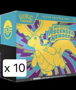 Pokemon TCG Ascended Heros ETB Sealed Case Of 10 Pre Sale - Image 1