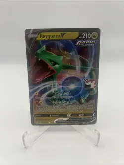 110/203 Rayquaza V Prize Pack Series Stamped Play Pokemon TCG Evolving Skies - Image 1