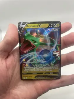 110/203 Rayquaza V Prize Pack Series Stamped Play Pokemon TCG Evolving Skies - Image 3