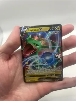 110/203 Rayquaza V Prize Pack Series Stamped Play Pokemon TCG Evolving Skies - Image 4